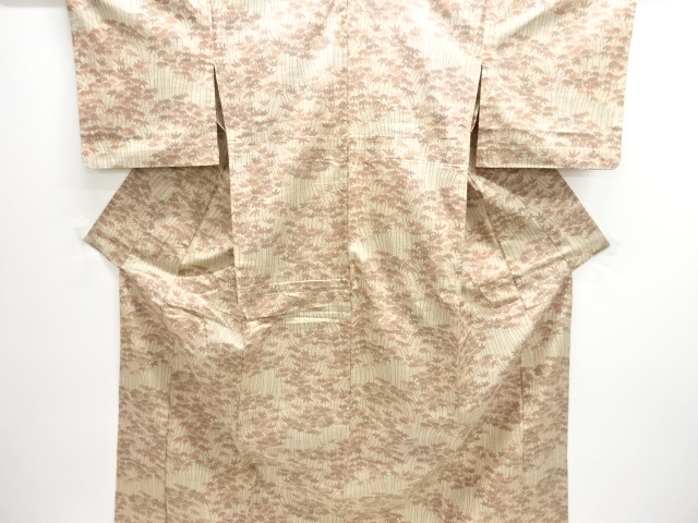 JAPANESE KIMONO / HITOE NISHIJIN OMESHI / WOVEN BAMBOO GRASS